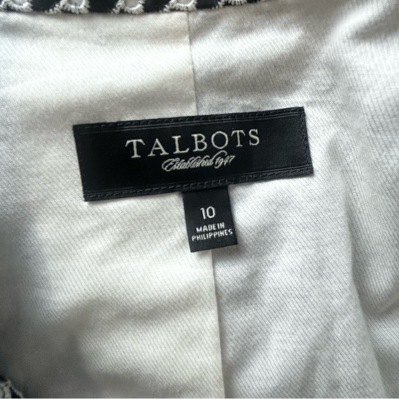 Talbots | single snap jacket blazer style eyelet 3/4 sleeve lightweight career - Picture 12 of 15